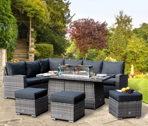Rattan garden furniture set - rattan,