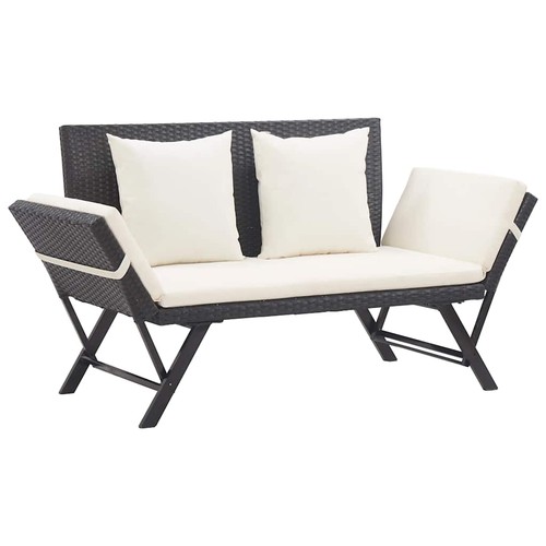Garden bench with - cushions, 176