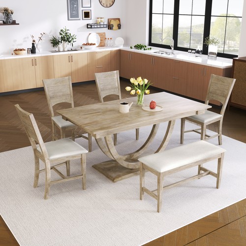 Piece dining table - 6-piece, set
