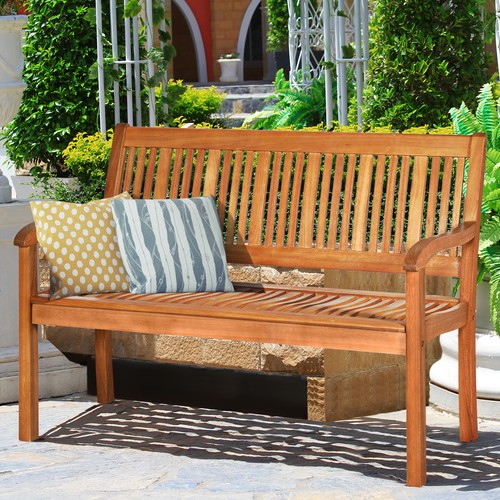 Solid wood dining bench - dining, long