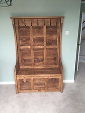 4 ft Rustic High Back Monks