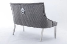 Majestic High Back Bench- Grey