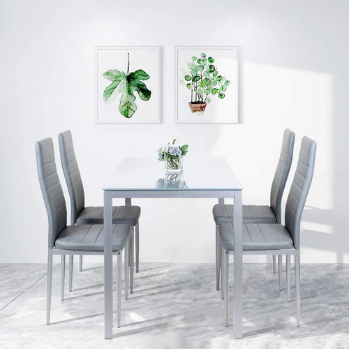 Glass dining table set - dining,